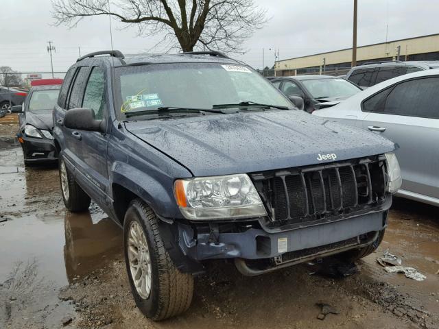 1J4GW58NX4C203003 - 2004 JEEP GRAND CHER BLUE photo 1