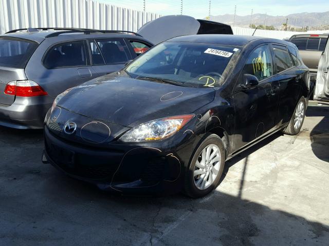 JM1BL1L80C1568187 - 2012 MAZDA 3 I BLACK photo 2