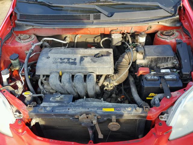 2T1KR32E74C270217 - 2004 TOYOTA MATRIX RED photo 7