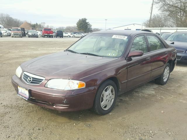 1YVGF22C915209610 - 2001 MAZDA 626 ES MAROON photo 2