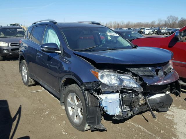 2T3WFREV4DW053884 - 2013 TOYOTA RAV4 XLE BLUE photo 1