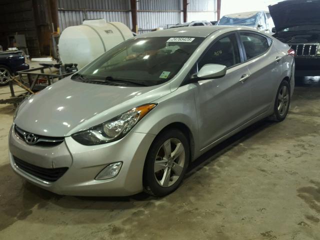 5NPDH4AE7DH248248 - 2013 HYUNDAI ELANTRA GL SILVER photo 2