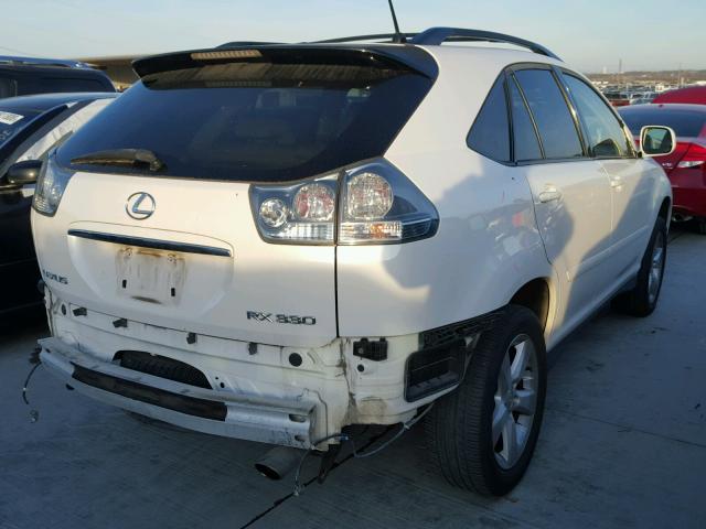 JTJGA31U440026876 - 2004 LEXUS RX 330 WHITE photo 4