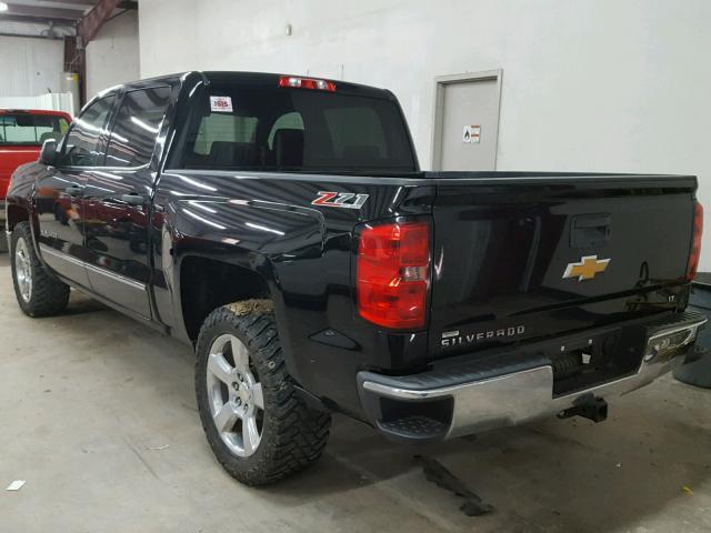 3GCUKREC5EG214925 - 2014 CHEVROLET SILVERADO BLACK photo 3