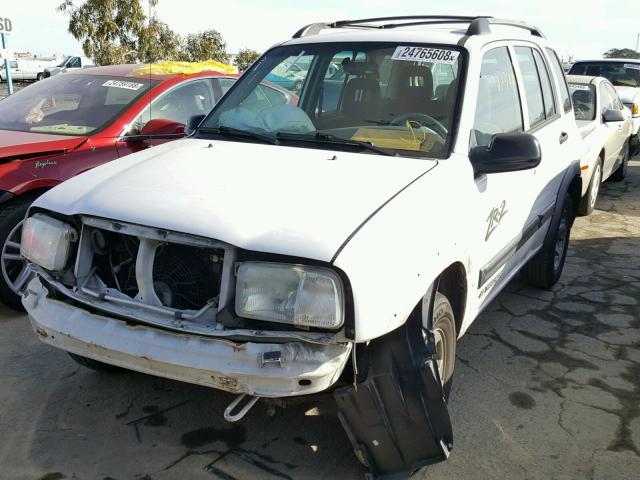 2CNBJ734X36921484 - 2003 CHEVROLET TRACKER ZR WHITE photo 2