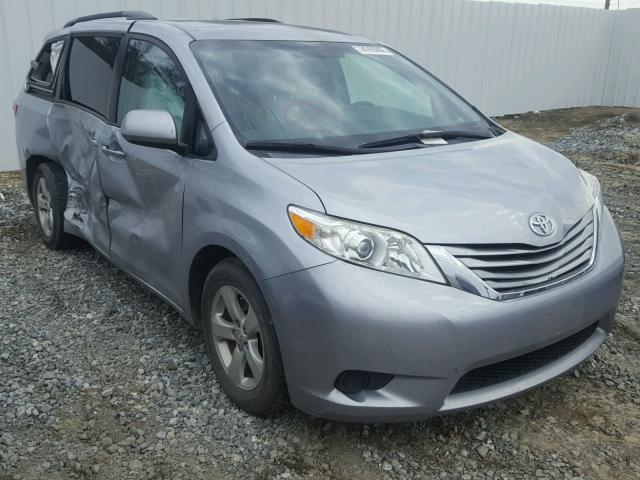 5TDKK3DCXFS672632 - 2015 TOYOTA SIENNA LE GRAY photo 1