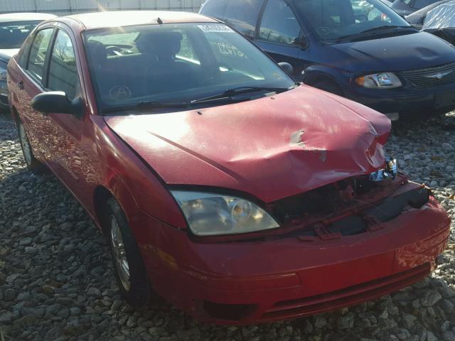 1FAFP34N37W159072 - 2007 FORD FOCUS ZX4 RED photo 1