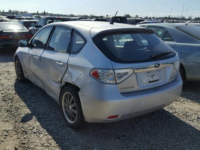 JF1GH616X9G803633 - 2009 SUBARU IMPREZA 2. GRAY photo 3