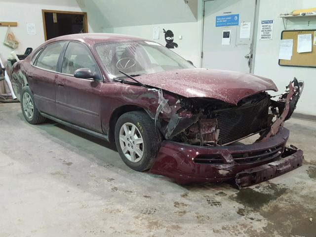 1FAFP53U07A145423 - 2007 FORD TAURUS SE RED photo 1