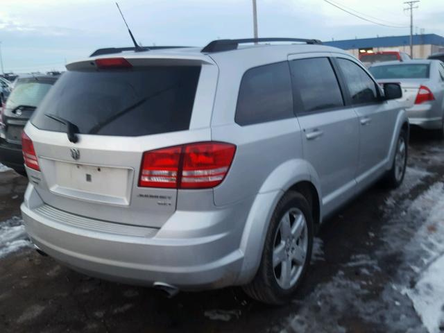 3D4PH5FVXAT283473 - 2010 DODGE JOURNEY SX SILVER photo 4