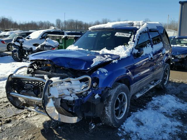 1FMYU93195DA15043 - 2005 FORD ESCAPE XLT BLUE photo 2