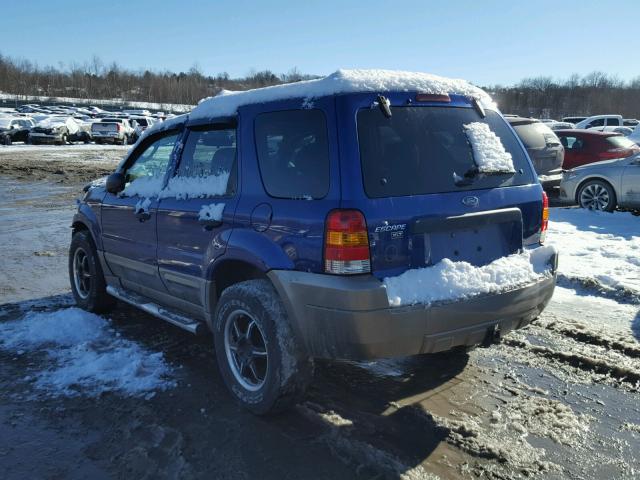 1FMYU93195DA15043 - 2005 FORD ESCAPE XLT BLUE photo 3