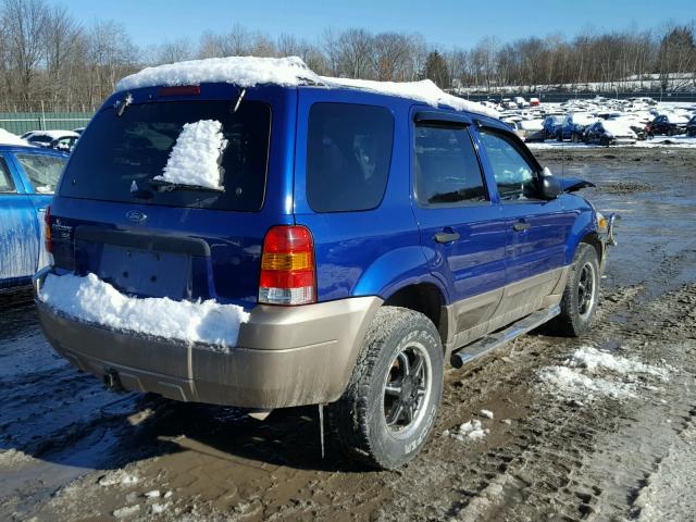 1FMYU93195DA15043 - 2005 FORD ESCAPE XLT BLUE photo 4