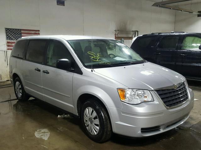 2A8HR44HX8R139420 - 2008 CHRYSLER TOWN & COU SILVER photo 1