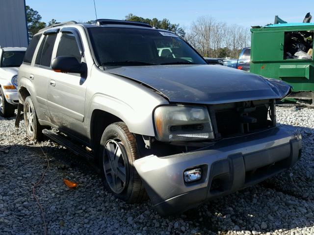 1GNDS13S552210577 - 2005 CHEVROLET TRAILBLAZE GRAY photo 1