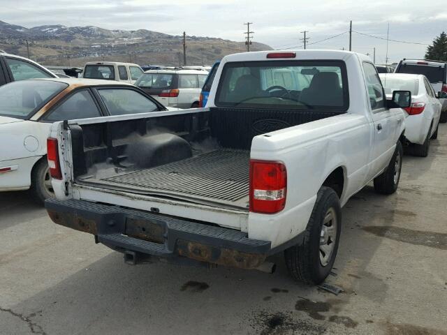 1FTYR10D79PA43255 - 2009 FORD RANGER WHITE photo 4