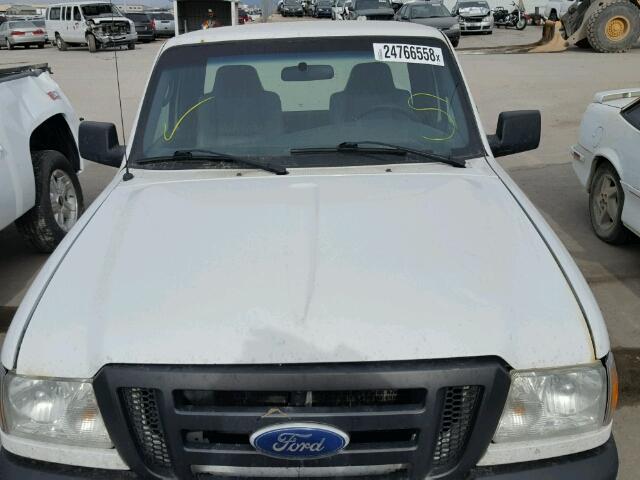 1FTYR10D79PA43255 - 2009 FORD RANGER WHITE photo 7