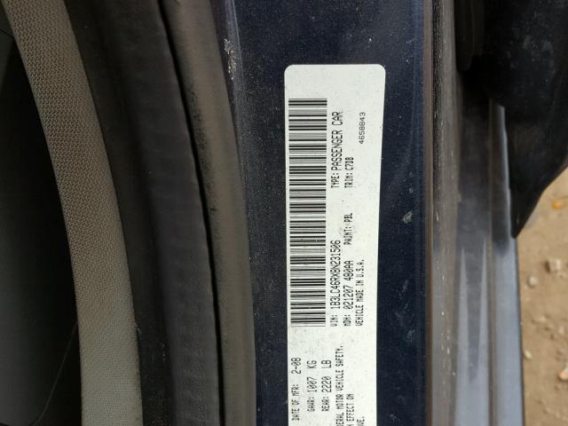 1B3LC46RX8N231506 - 2008 DODGE AVENGER SE BLUE photo 10