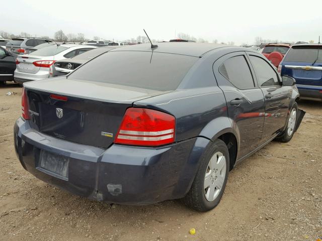 1B3LC46RX8N231506 - 2008 DODGE AVENGER SE BLUE photo 4