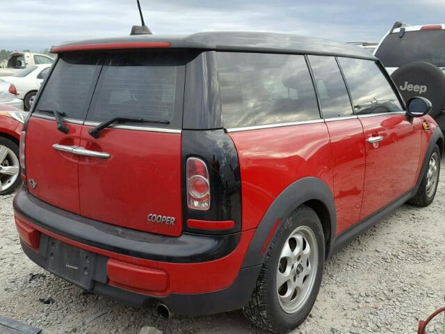 WMWZF3C53ET492749 - 2014 MINI COOPER CLU RED photo 4