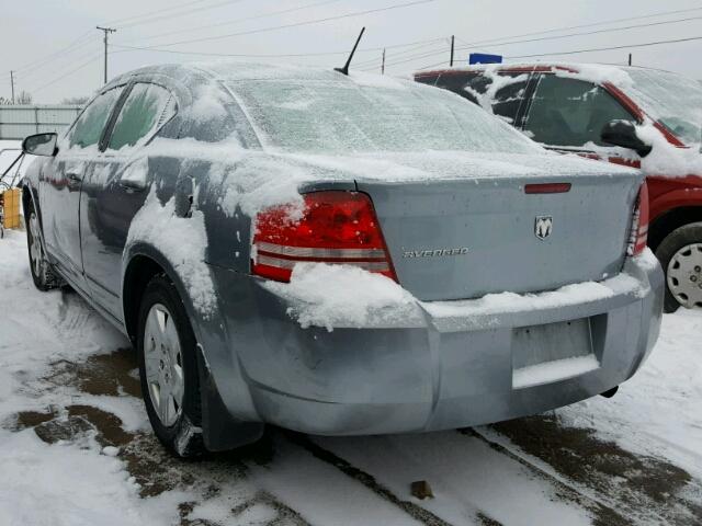 1B3LC46K48N155042 - 2008 DODGE AVENGER SE BLUE photo 3