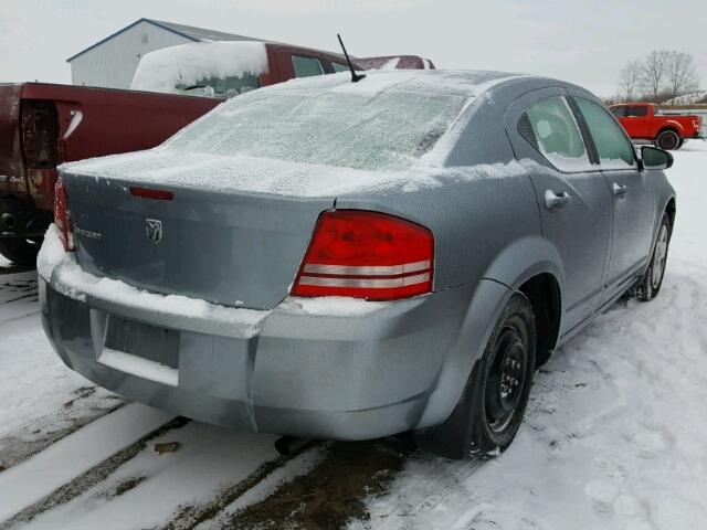 1B3LC46K48N155042 - 2008 DODGE AVENGER SE BLUE photo 4