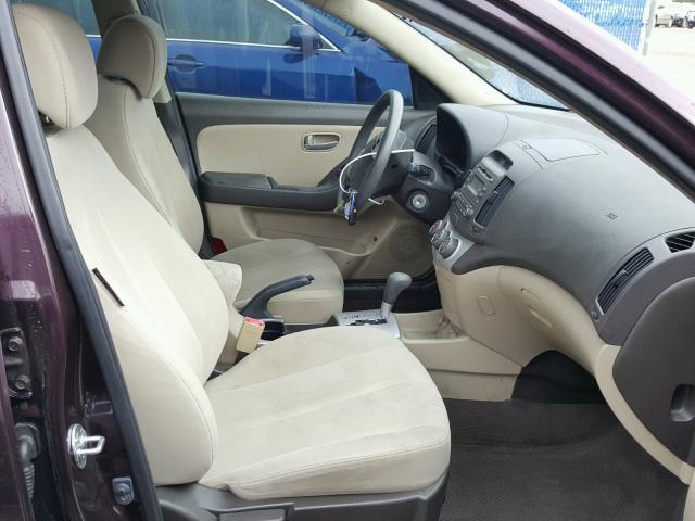 KMHDU46D38U514643 - 2008 HYUNDAI ELANTRA GL PURPLE photo 5