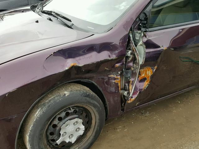 KMHDU46D38U514643 - 2008 HYUNDAI ELANTRA GL PURPLE photo 9