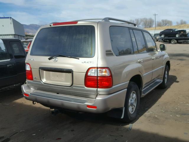 JT6HT00W9X0037354 - 1999 LEXUS LX 470 GOLD photo 4