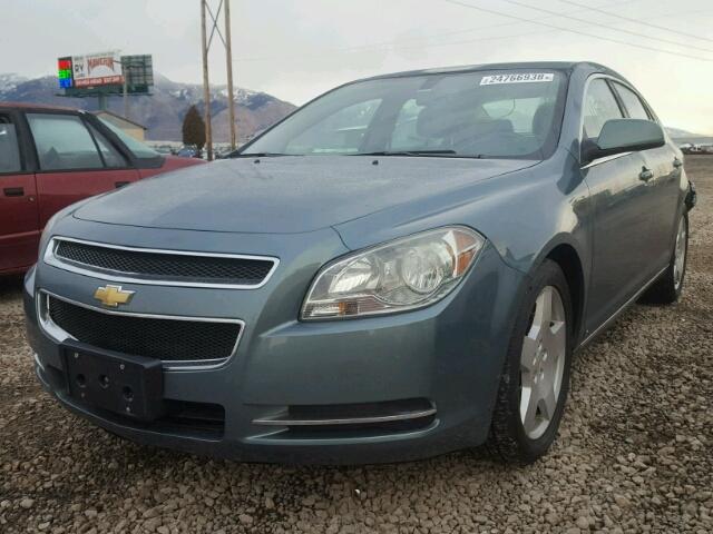 1G1ZJ57799F201757 - 2009 CHEVROLET MALIBU 2LT GREEN photo 2