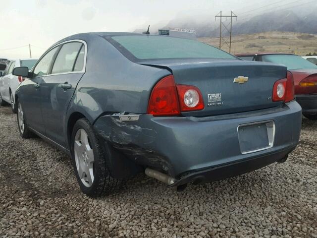 1G1ZJ57799F201757 - 2009 CHEVROLET MALIBU 2LT GREEN photo 3