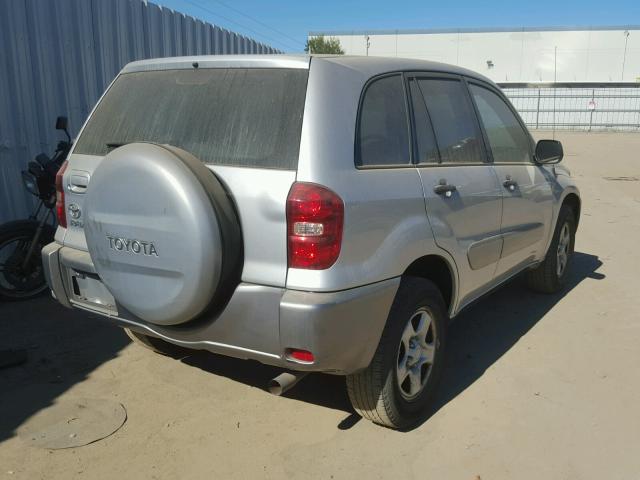 JTEGD20V550082983 - 2005 TOYOTA RAV4 SILVER photo 4