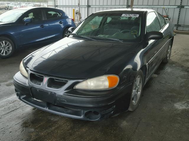 1G2NW12E81M530234 - 2001 PONTIAC GRAND AM G BLACK photo 2