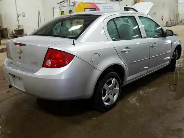 1G1AK55FX77360475 - 2007 CHEVROLET COBALT LS SILVER photo 4