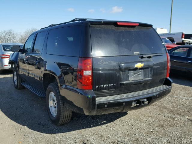 1GNSKJE72ER228476 - 2014 CHEVROLET SUBURBAN K BLACK photo 3