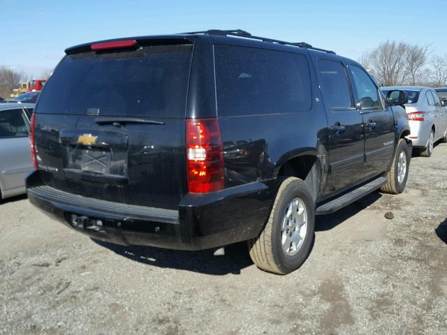 1GNSKJE72ER228476 - 2014 CHEVROLET SUBURBAN K BLACK photo 4