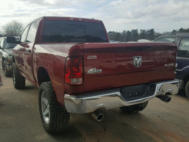 1C6RD7LT2CS257512 - 2012 DODGE RAM 1500 S MAROON photo 3