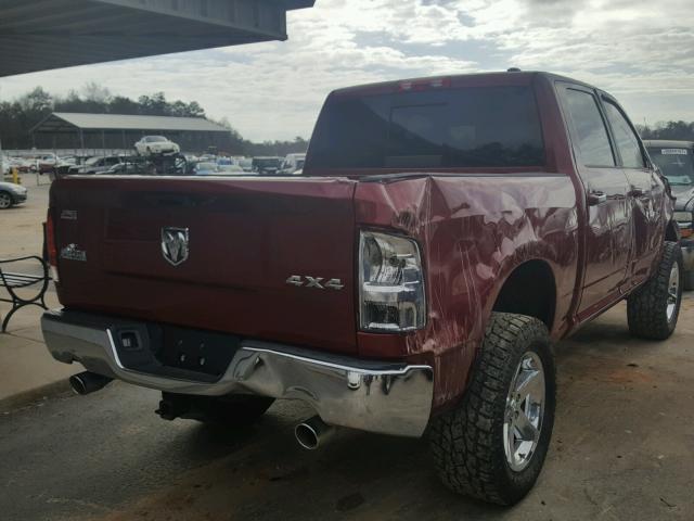 1C6RD7LT2CS257512 - 2012 DODGE RAM 1500 S MAROON photo 4