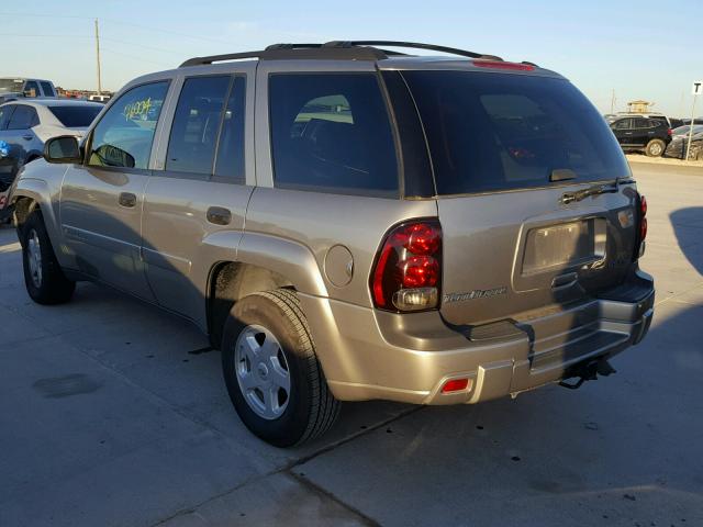 1GNDS13S622419922 - 2002 CHEVROLET TRAILBLAZE TAN photo 3