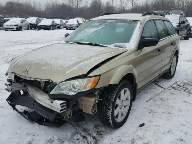 4S4BP61C097311850 - 2009 SUBARU OUTBACK 2. GOLD photo 2