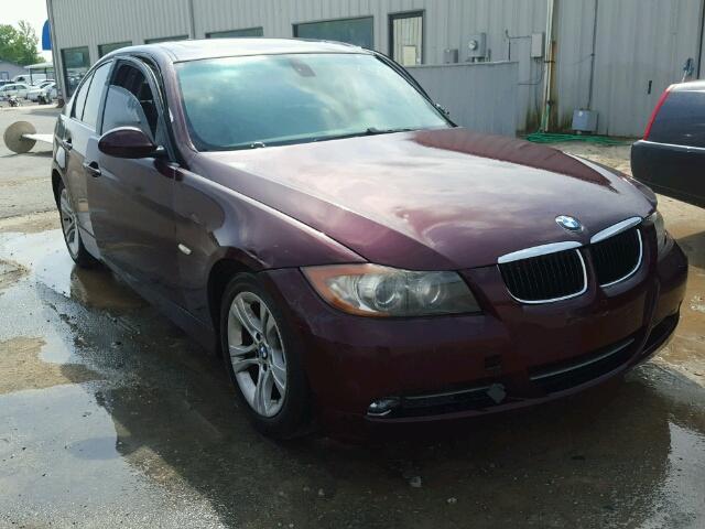 WBAVA33538P143374 - 2008 BMW 328 I BURGUNDY photo 1