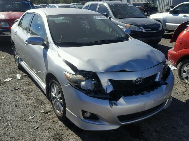 1NXBU4EE7AZ247949 - 2010 TOYOTA COROLLA BA SILVER photo 1