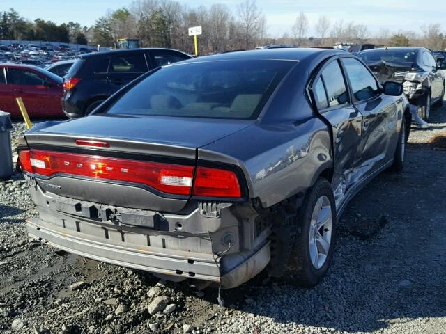 2C3CDXBG0CH159691 - 2012 DODGE CHARGER SE GRAY photo 4