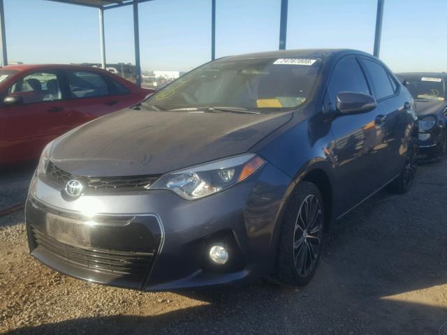 5YFBURHE0FP244778 - 2015 TOYOTA COROLLA L GRAY photo 2