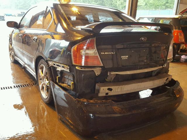 4S3BL626167202401 - 2006 SUBARU LEGACY 2.5 BLACK photo 3