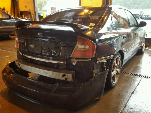 4S3BL626167202401 - 2006 SUBARU LEGACY 2.5 BLACK photo 4