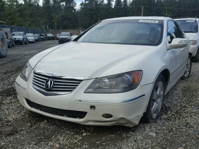 JH4KB16565C014260 - 2005 ACURA RL WHITE photo 2