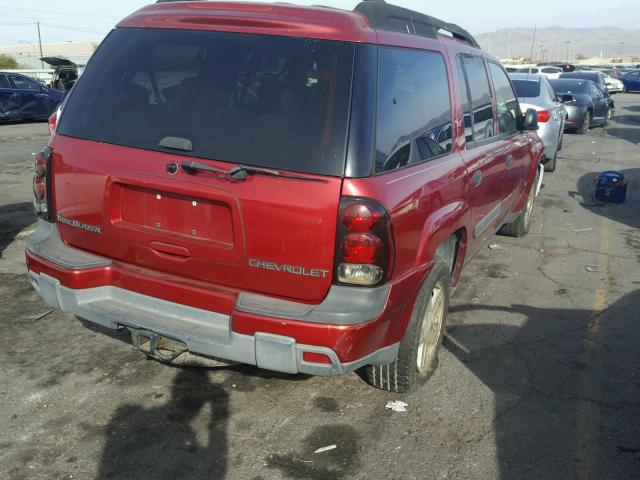 1GNET16S126135085 - 2002 CHEVROLET TRAILBLAZE MAROON photo 4