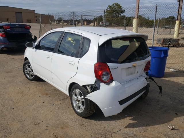 KL1TG6DE2BB185362 - 2011 CHEVROLET AVEO LT WHITE photo 3