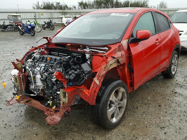 3CZRU6H5XHM716647 - 2017 HONDA HR-V EX RED photo 2